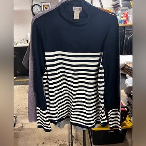 COPY - Duluth trading navy blue cowl neck sweater